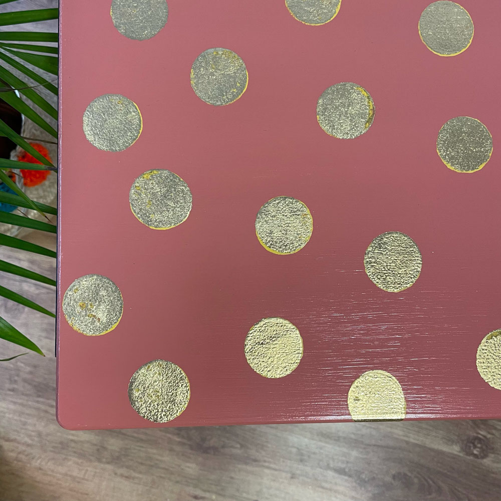 Gold Spotty Desk - Image 4